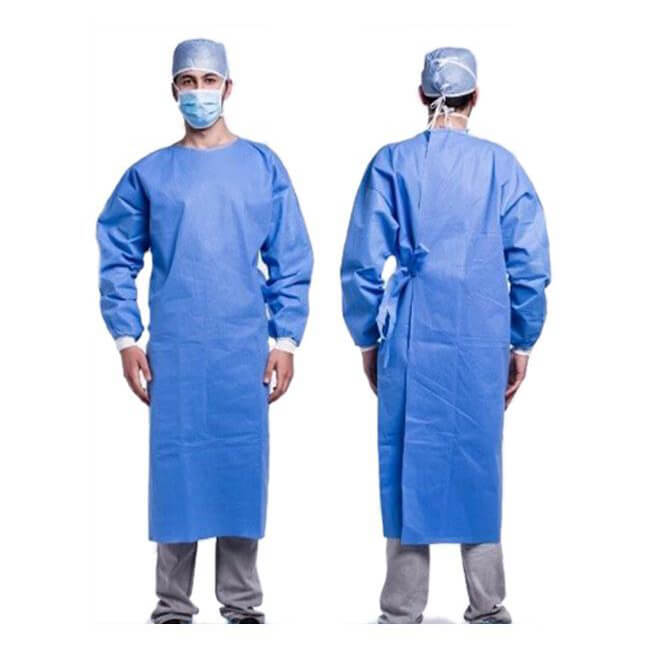 تصویر 3 از گان بیمارستان استریل مخصوص اتاق عمل تهیه شده از الیاف